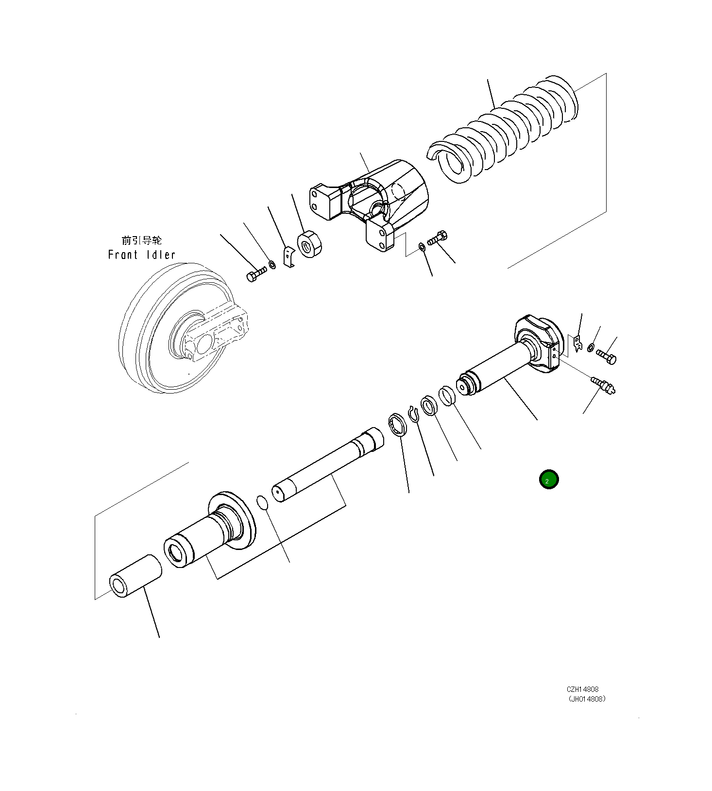Вал 208-30-74120 Komatsu