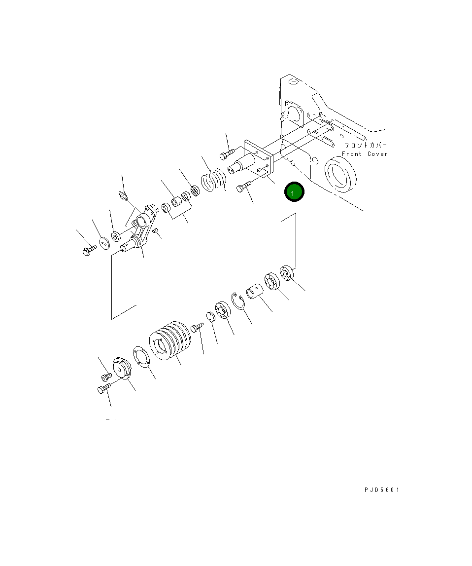 Вал 6215-61-3750 Komatsu