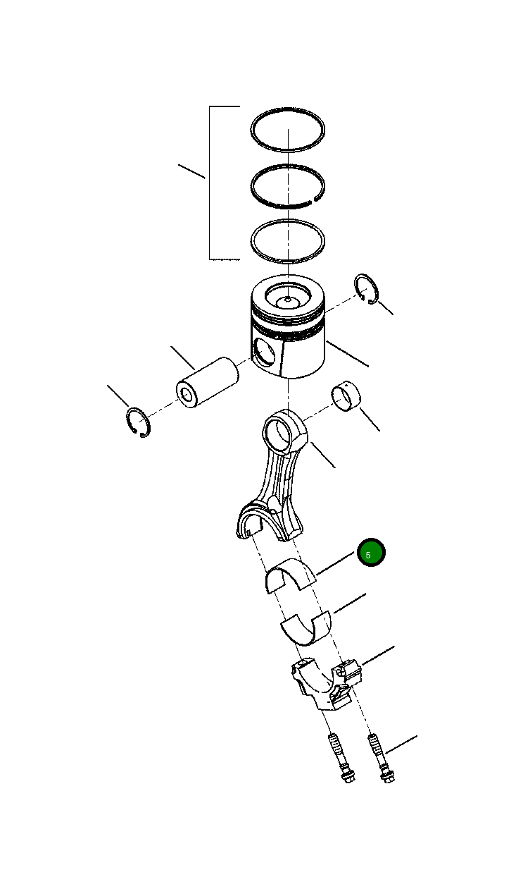 Верхний подшипник шатуна (STD) 6731-32-3400 Komatsu