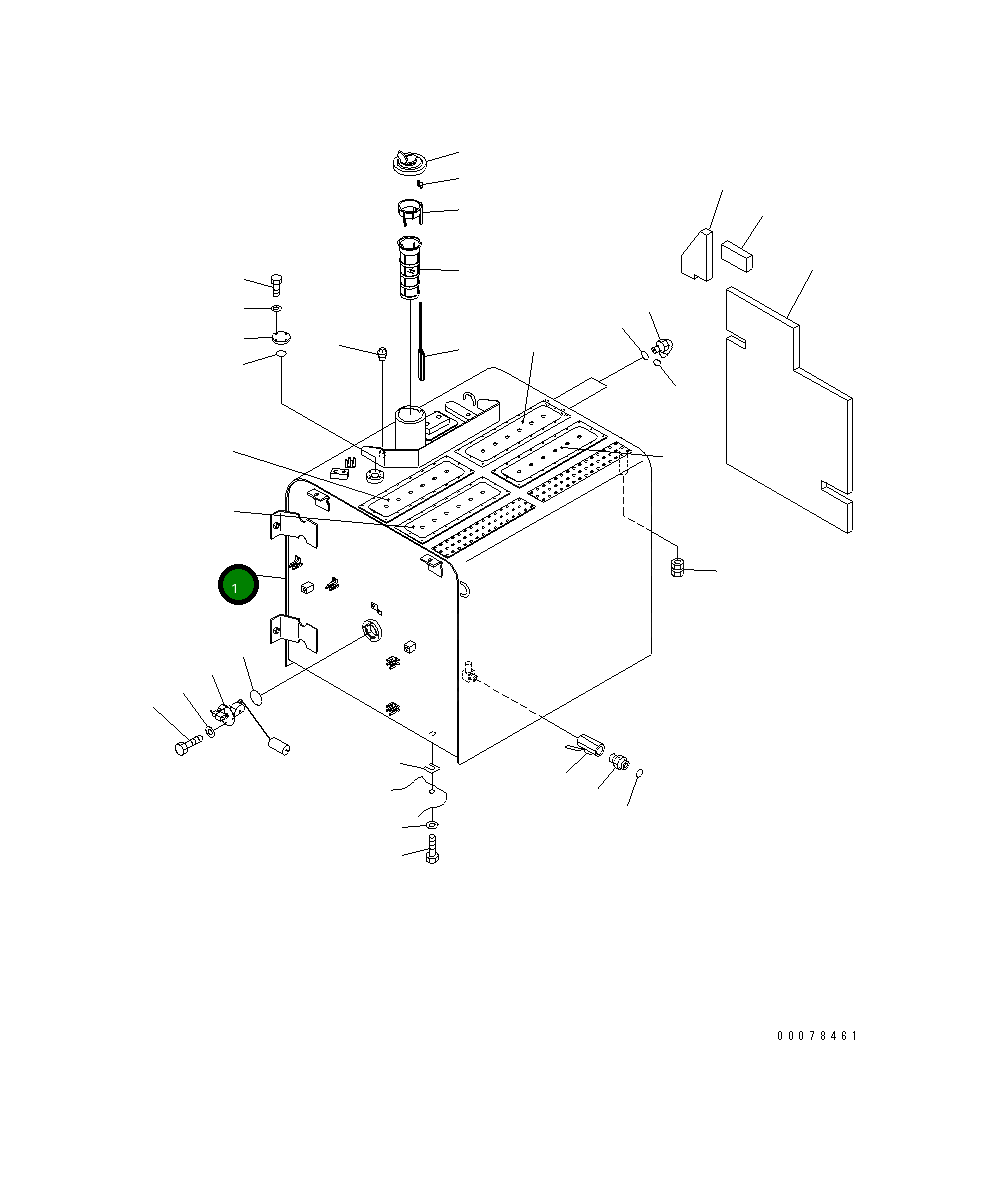 Бак 208-04-K7530 Komatsu