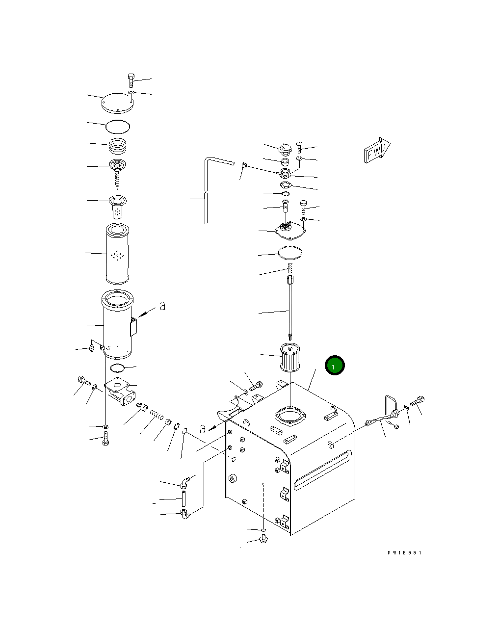 Бак 8296-60-1211 Komatsu