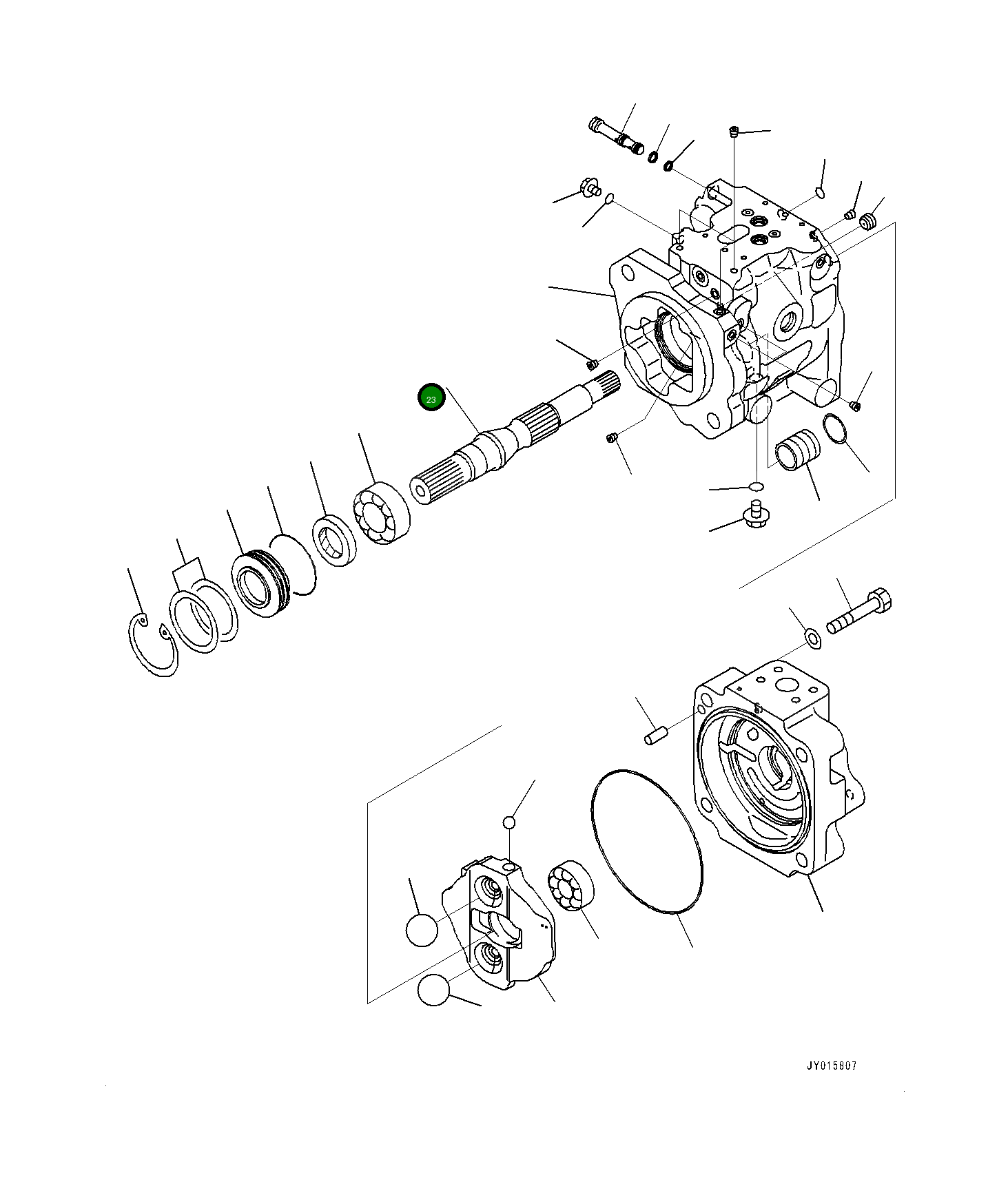 Вал 708-1W-42150 Komatsu