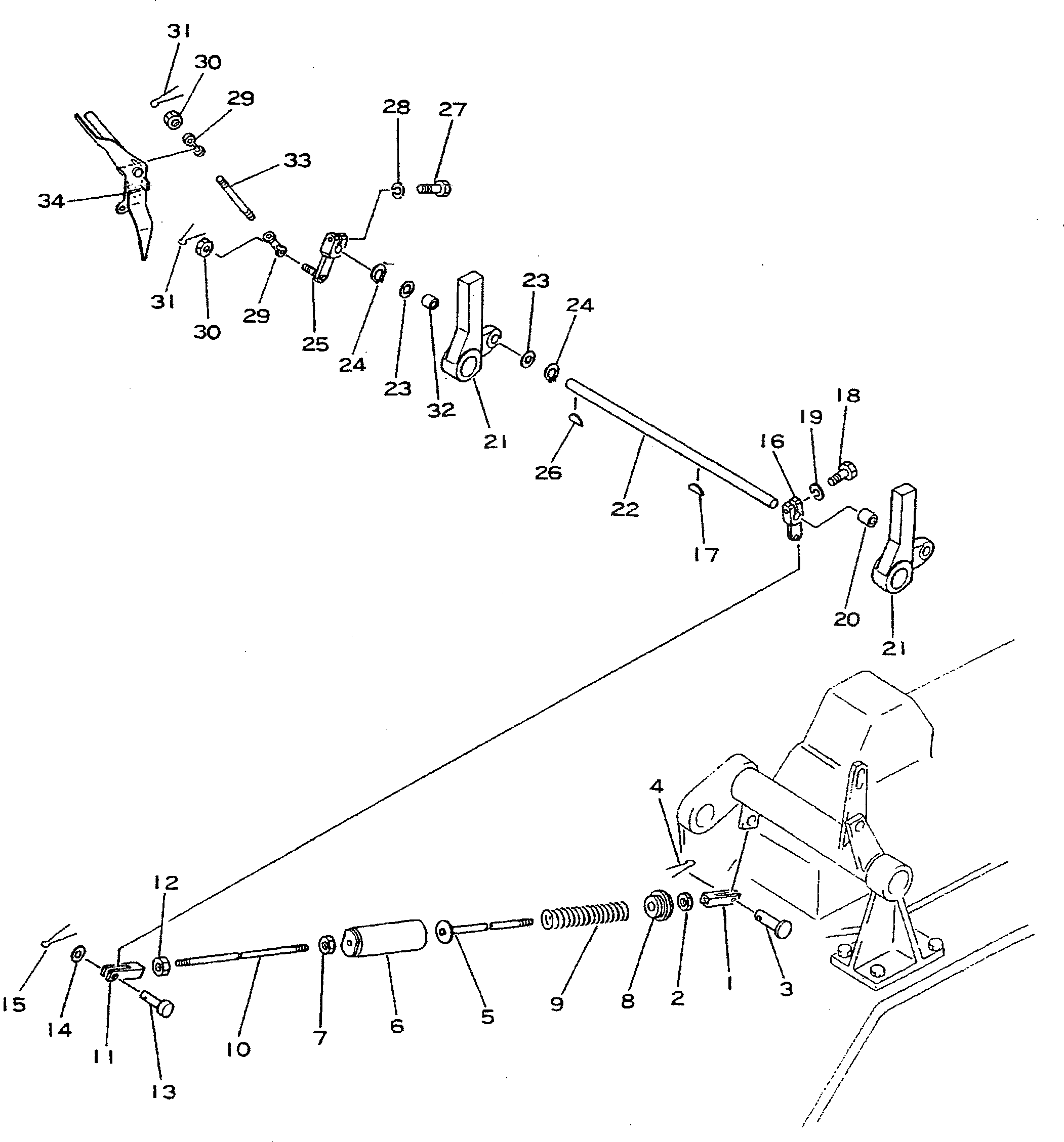 Вал 195-864-1861 Komatsu