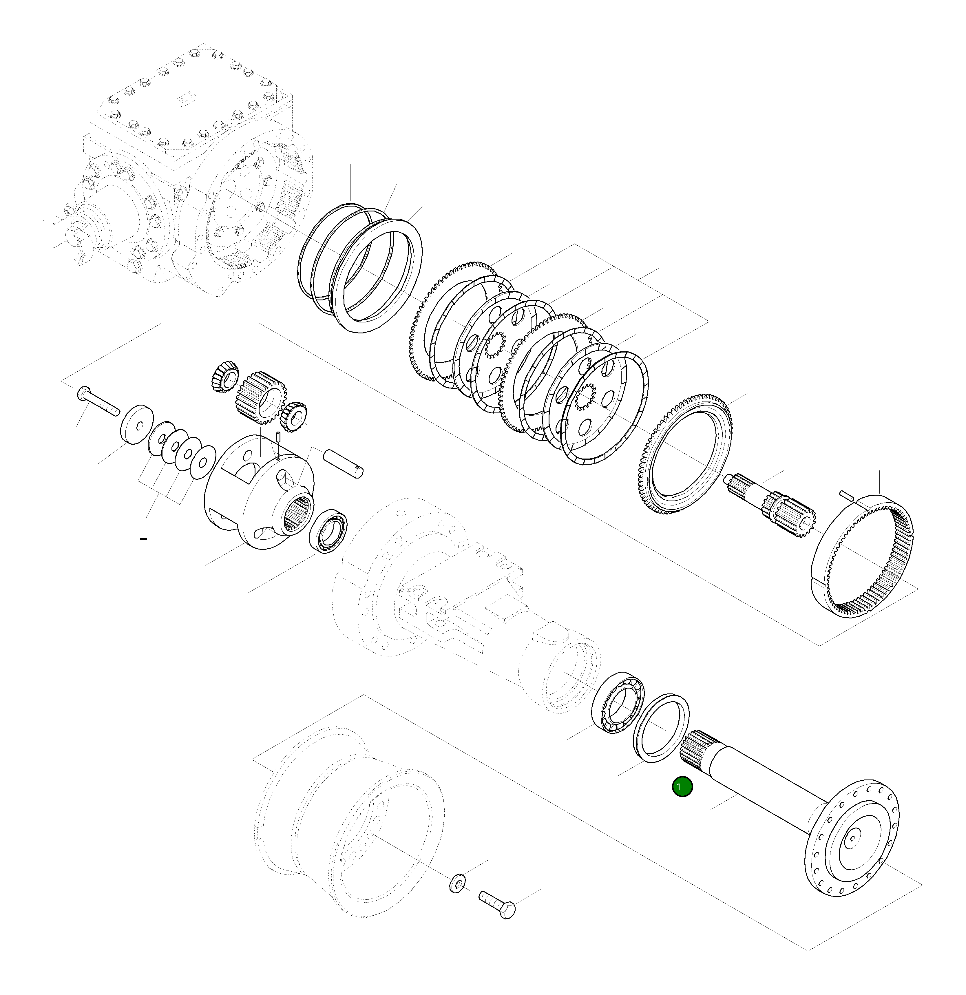 Вал 423-22-23410 Komatsu