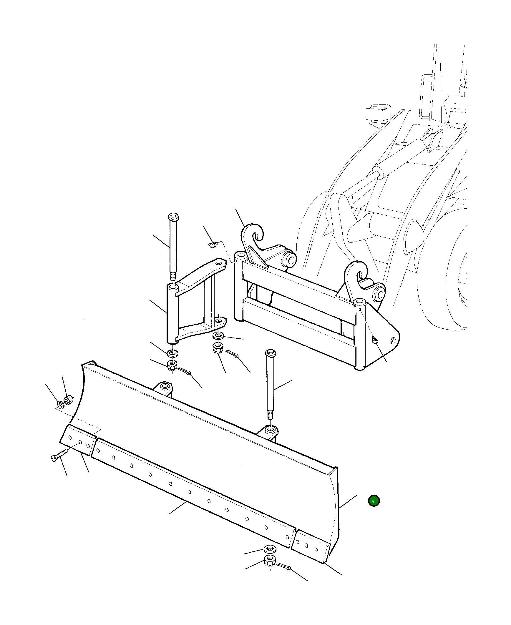Бульдозерный отвал 366540050 Komatsu