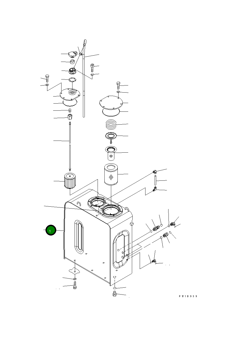 Бак 20Y-60-31111 Komatsu