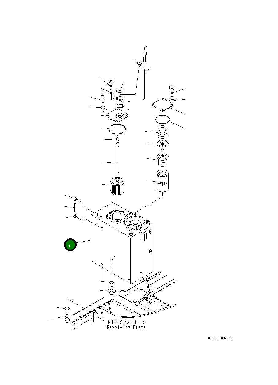 Бак 203-60-71111 Komatsu
