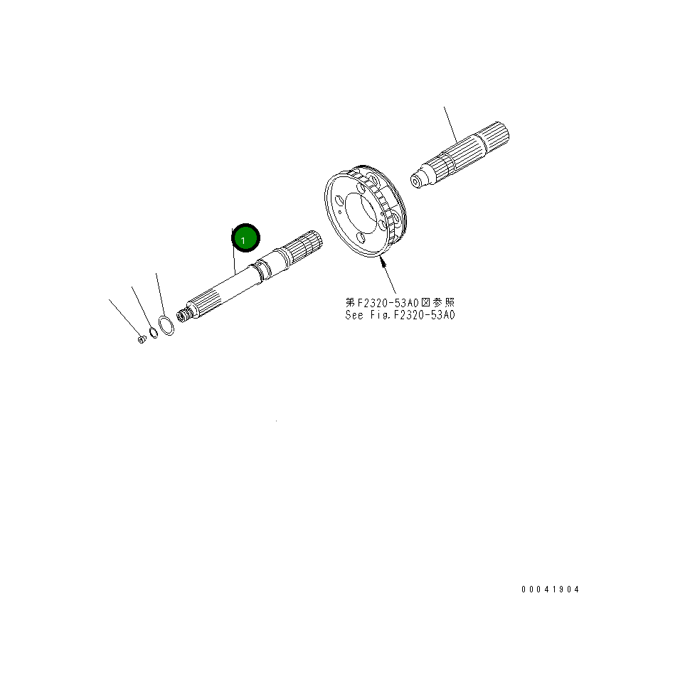 Вал 17A-15-42110 Komatsu