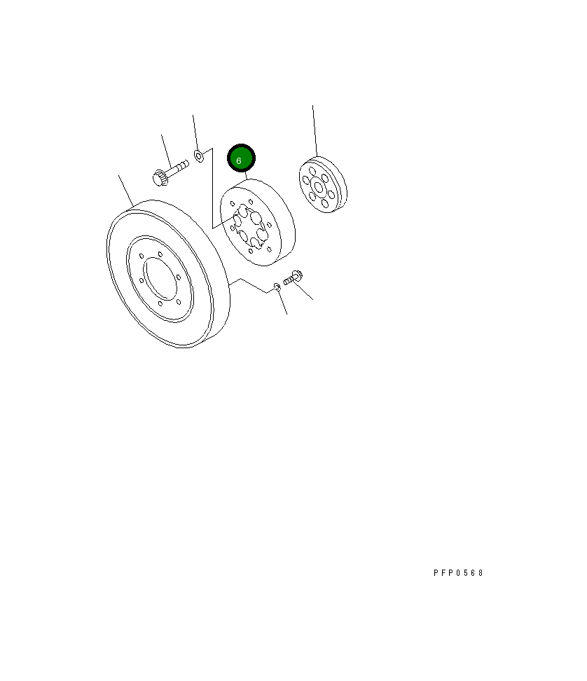 Адаптер CU207136 Komatsu