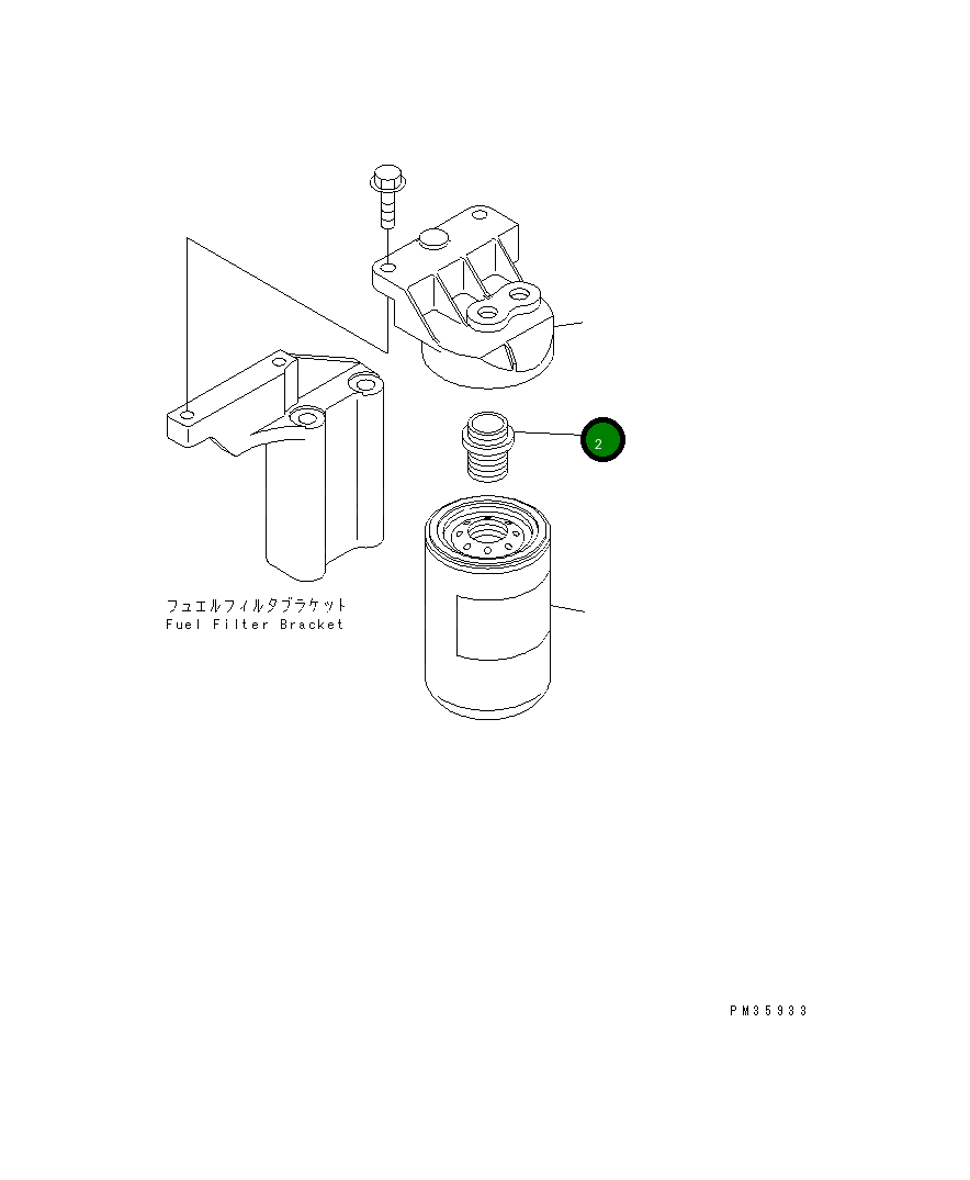Адаптер 124-01-55530 Komatsu