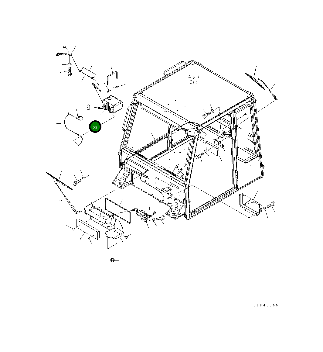Бак 56B-54-13281 Komatsu