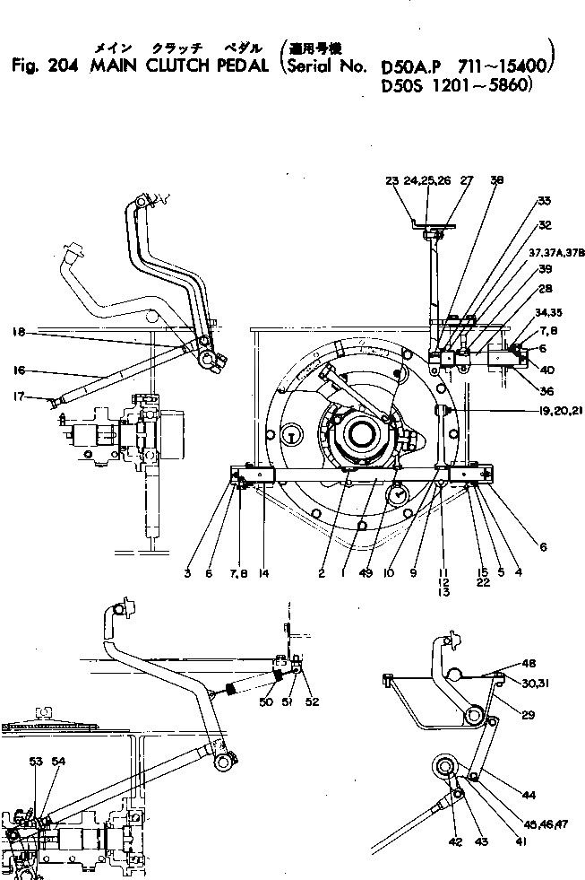 Вал D50-F85D Komatsu