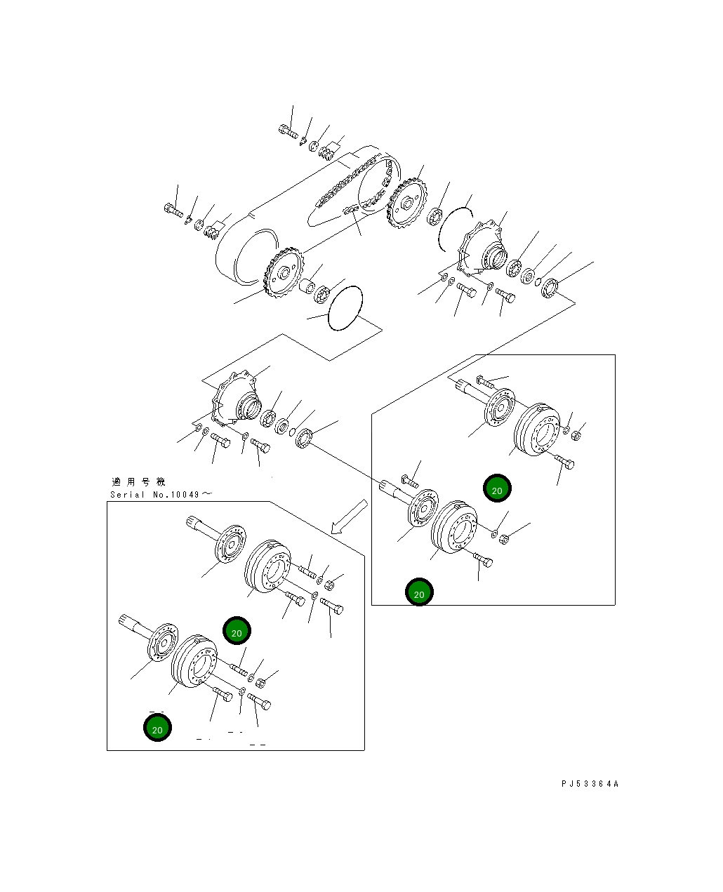 Барабан 23A-23-11241 Komatsu