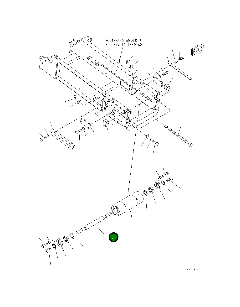 Вал 8230-75-5240 Komatsu