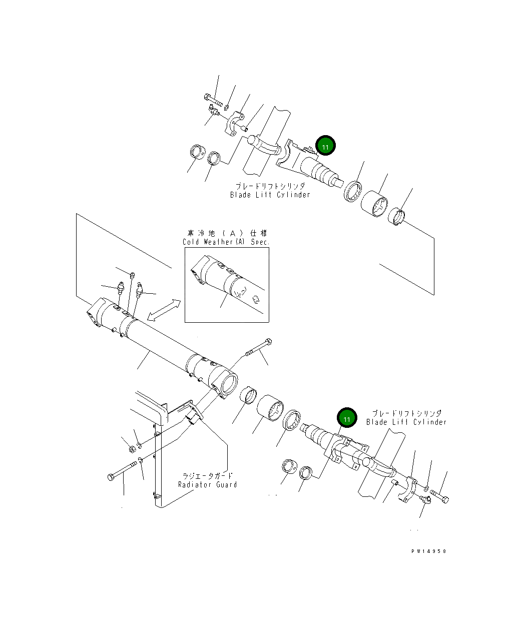 Вилка 175-61-15410 Komatsu