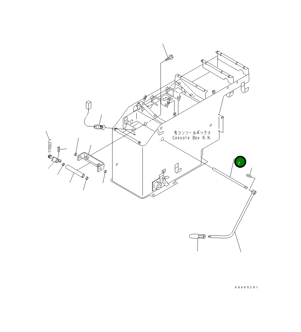 Вал 427-43-28130 Komatsu