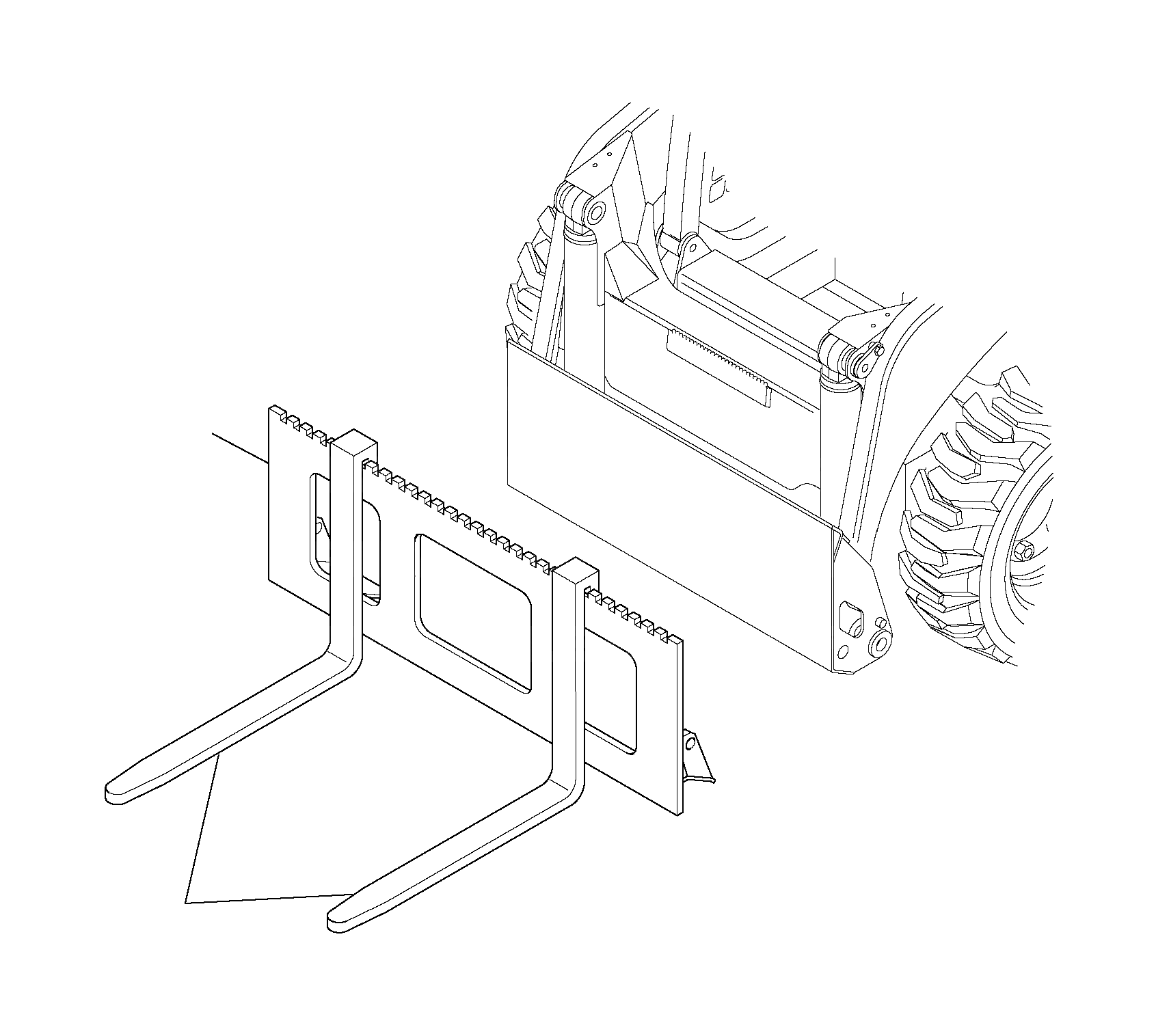Вилка 827220060 Komatsu