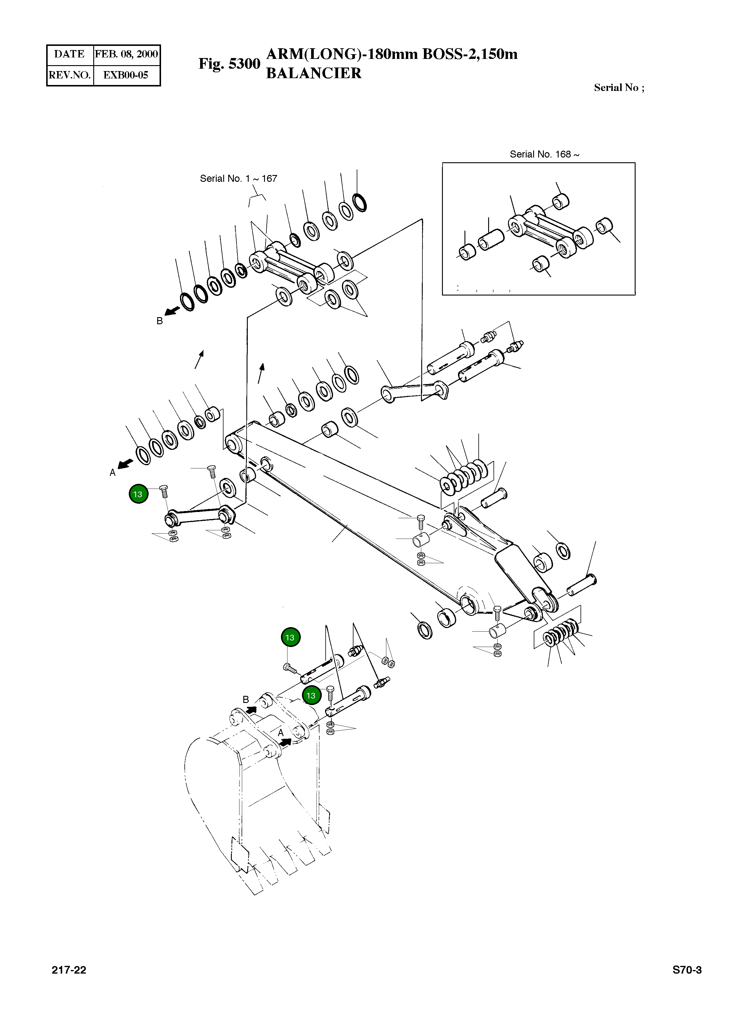 Болт M16X2.0X100 S0566261 Komatsu