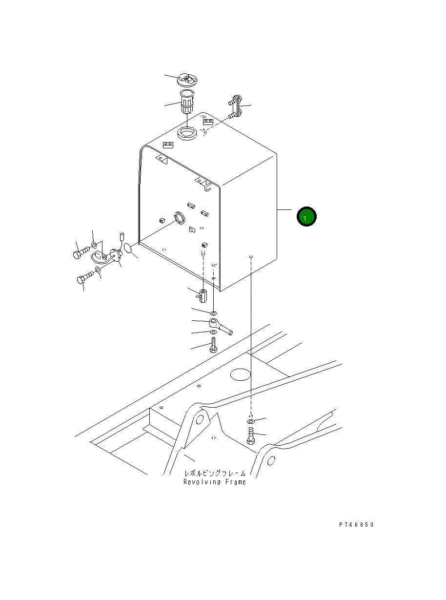Бак 20E-04-K1430 Komatsu