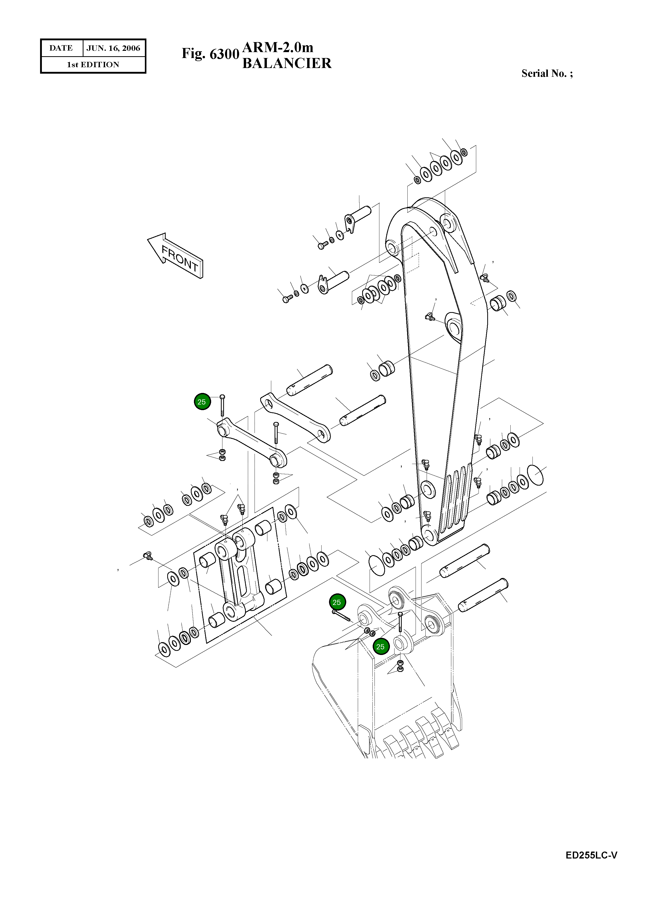 Болт M16X2.0X140 S0566966 Komatsu