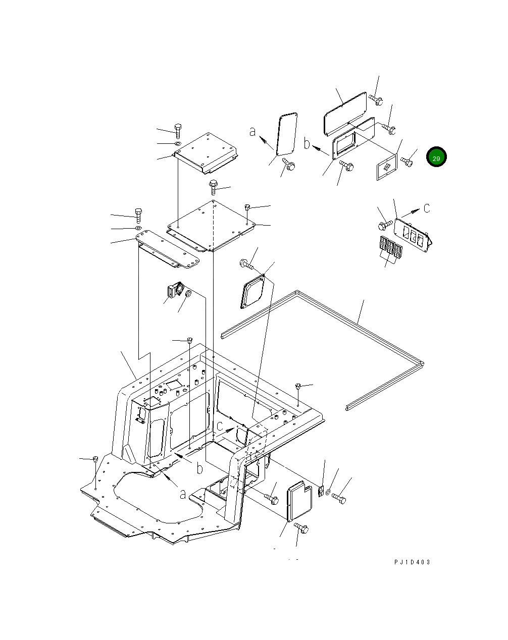 Винт 01023-20508 Komatsu