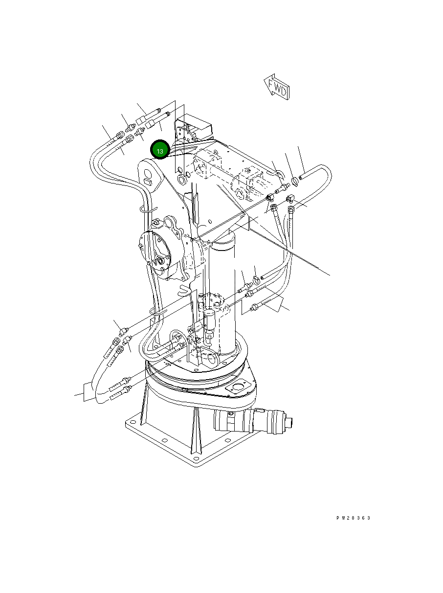 Адаптер MH22611-20135 Komatsu