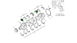 Верхний упорный подшипник 6754-32-1930 Komatsu