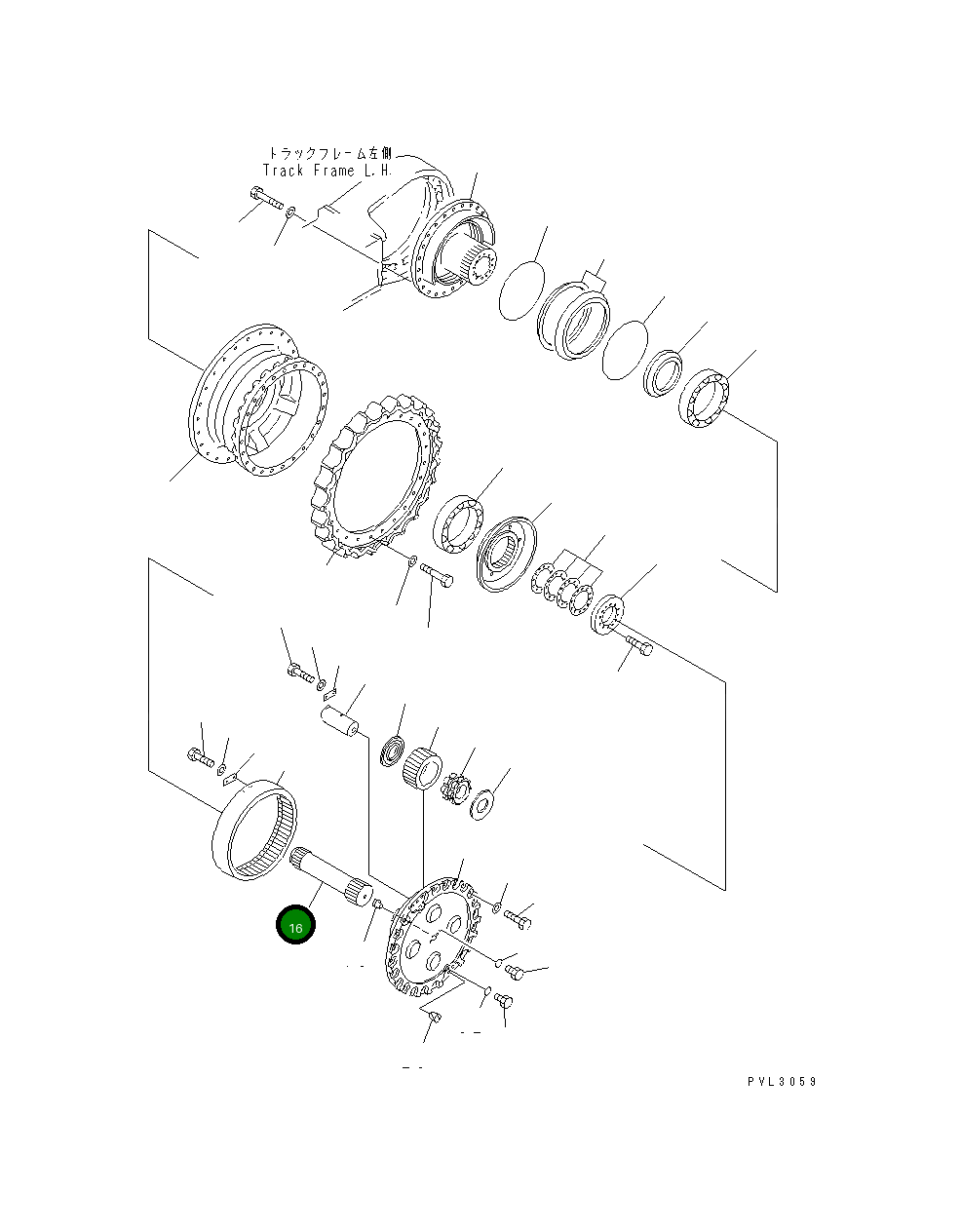 Вал 21T-27-71280 Komatsu