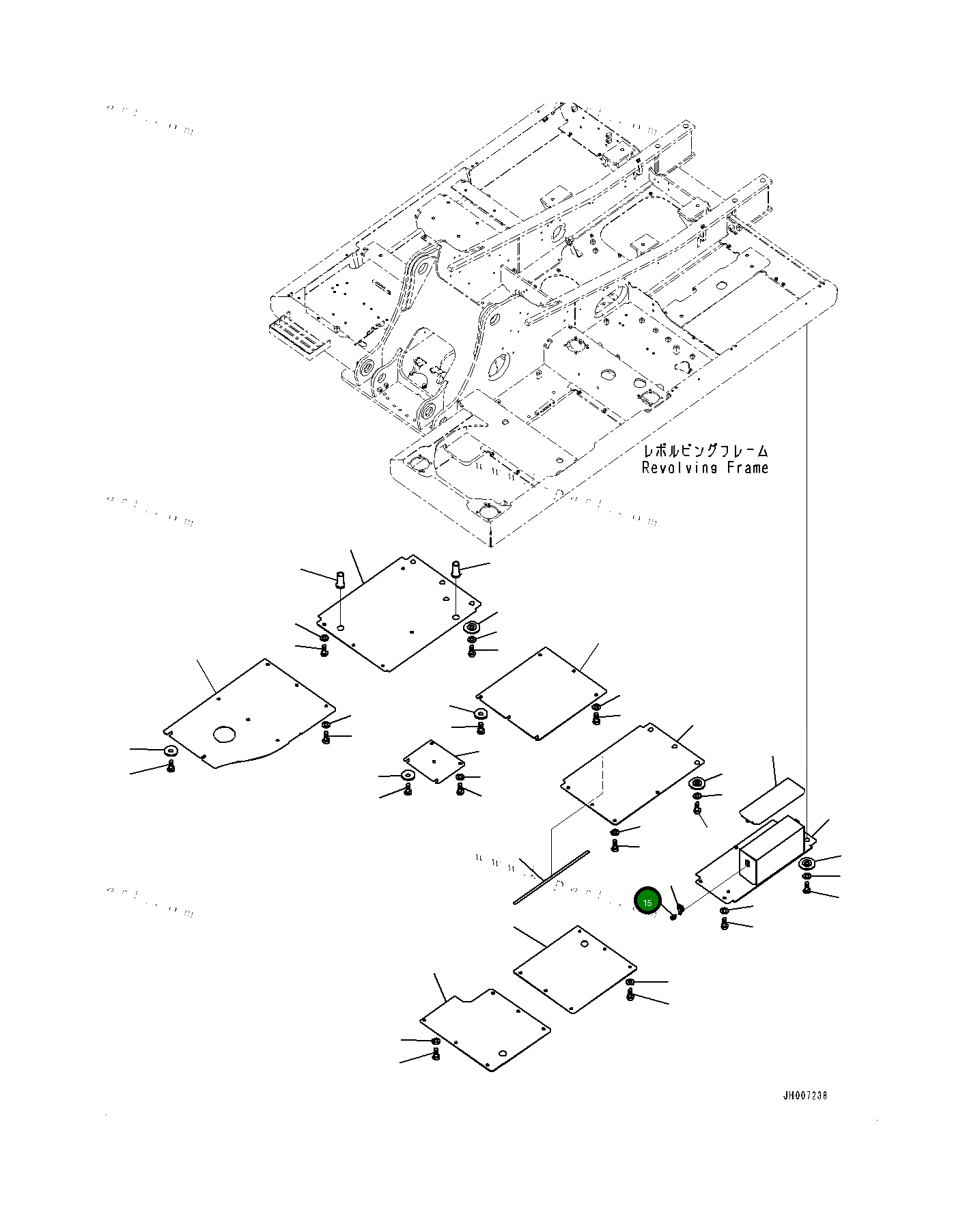 Винт 0102320512 Komatsu