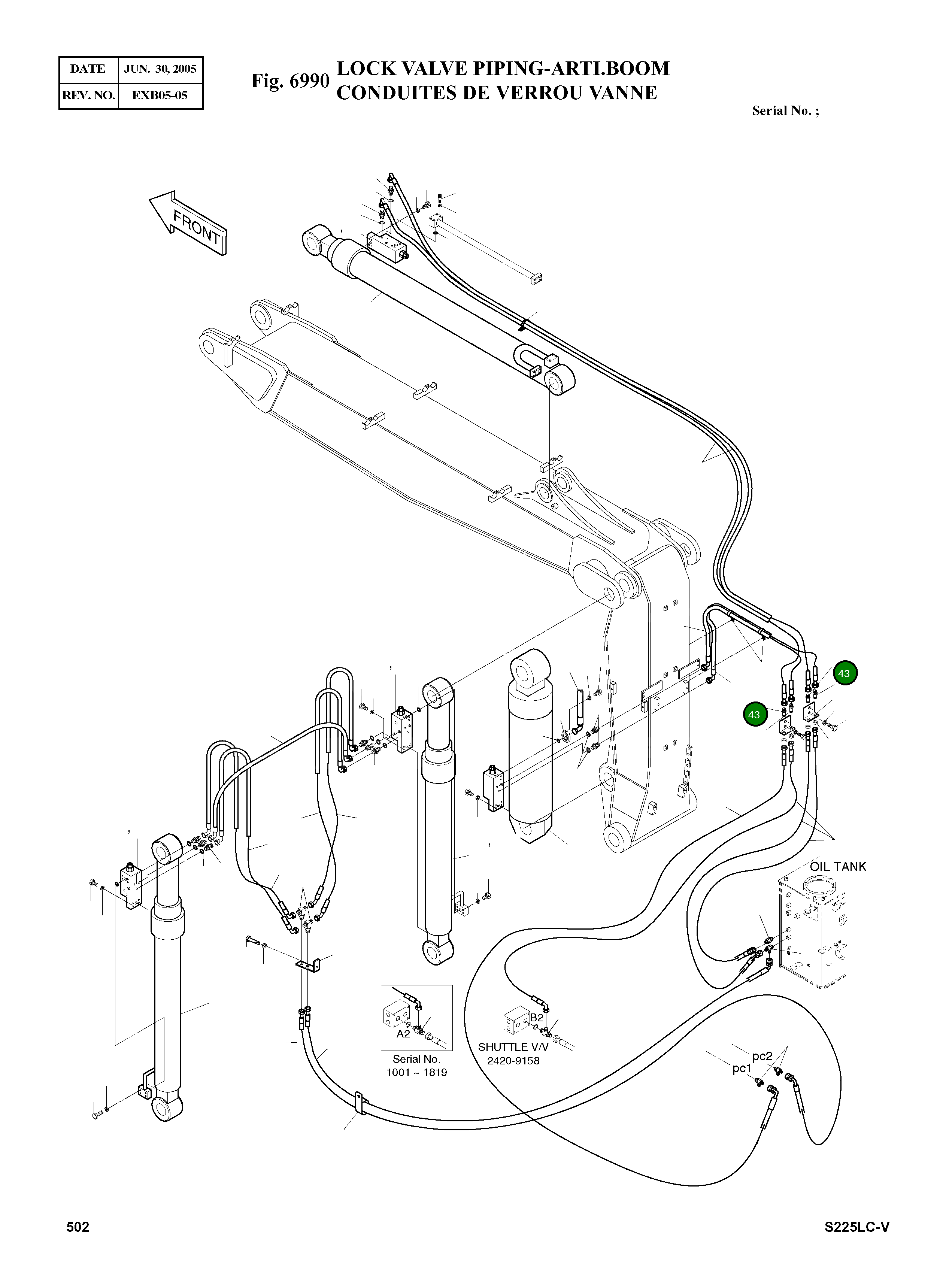 Адаптер PFO3/8-PF3/8 181-00078D3 Komatsu
