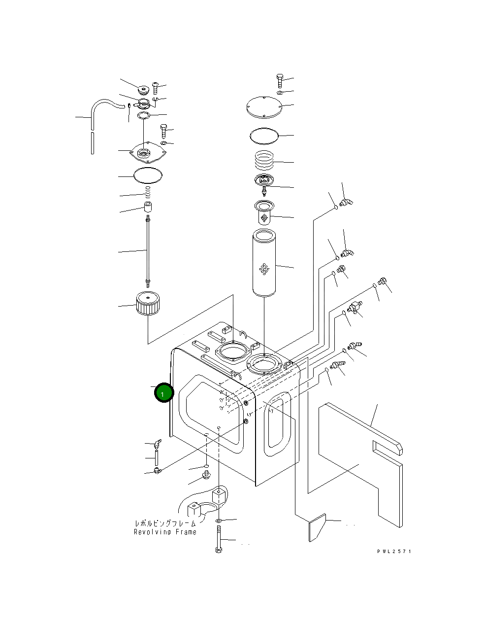 Бак 22U-60-11610 Komatsu