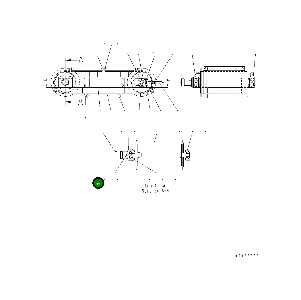 Болт,(M12X30) MFD0000161 Komatsu