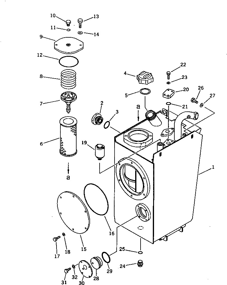 Бак 417-60-15212 Komatsu