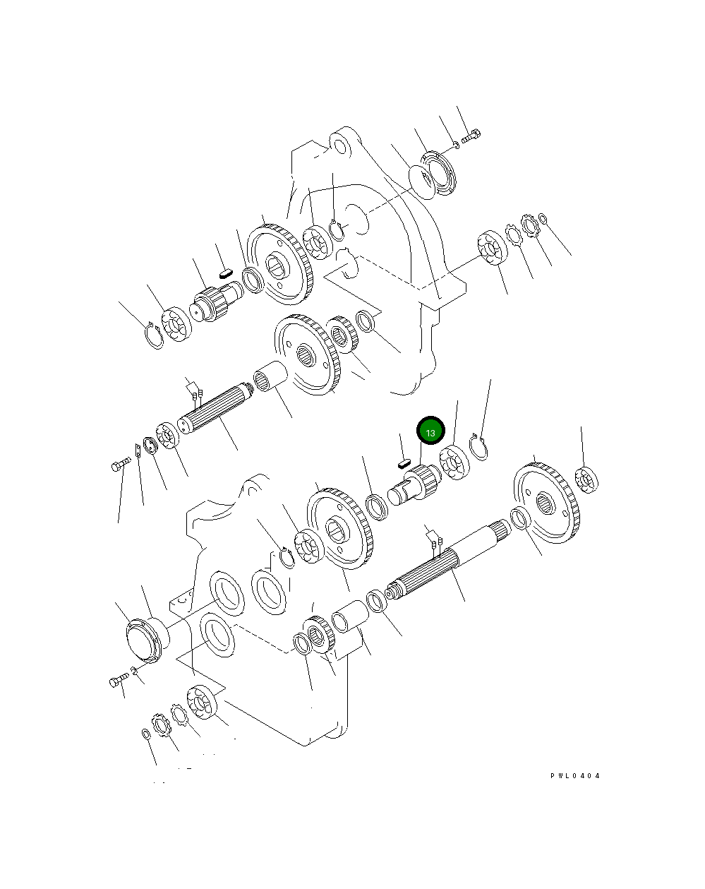 Вал 176-76-61710 Komatsu