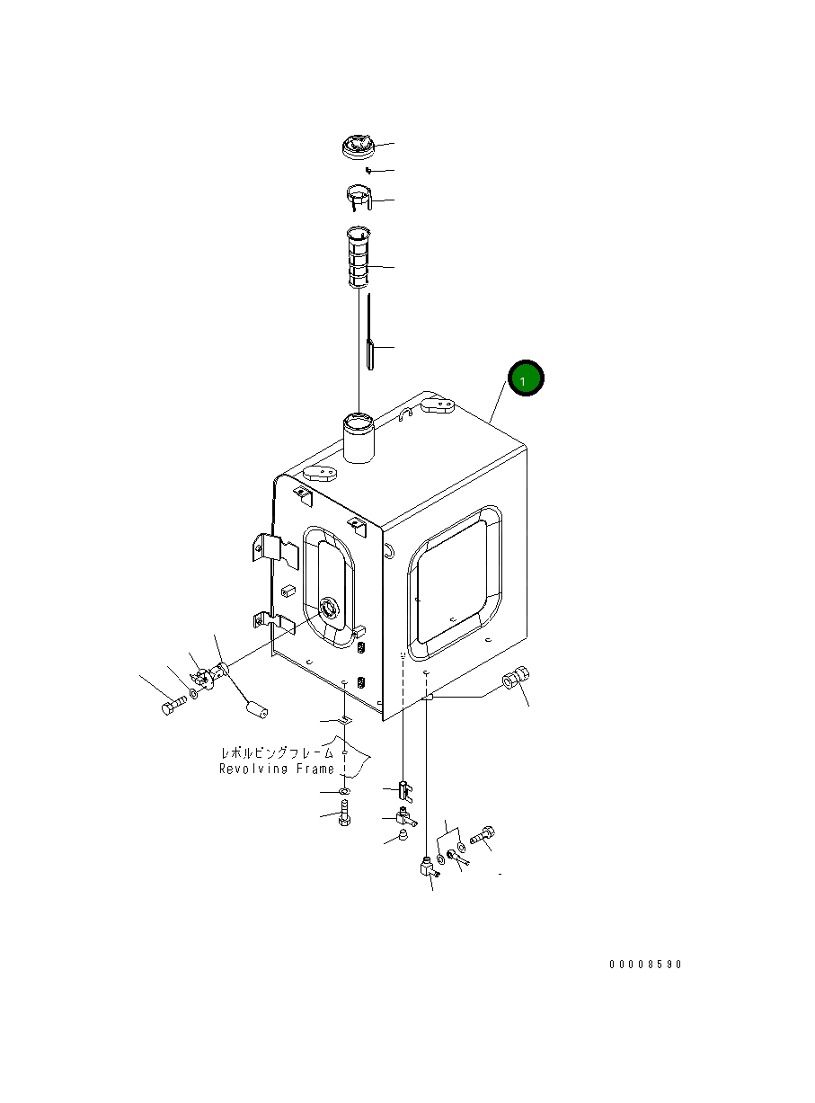 Бак 20Y-04-38112 Komatsu