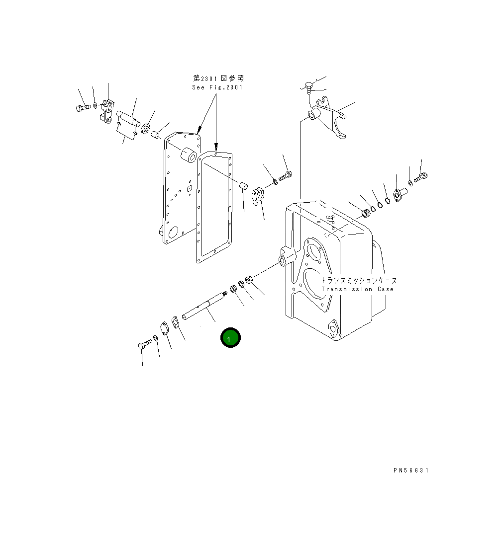 Вал 262-14-71320 Komatsu