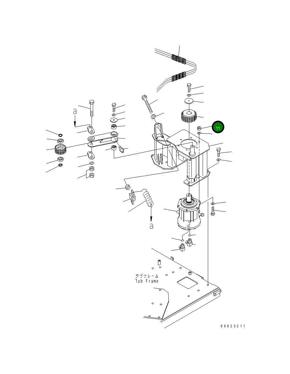 Ведущая звезда 8287-70-2691 Komatsu