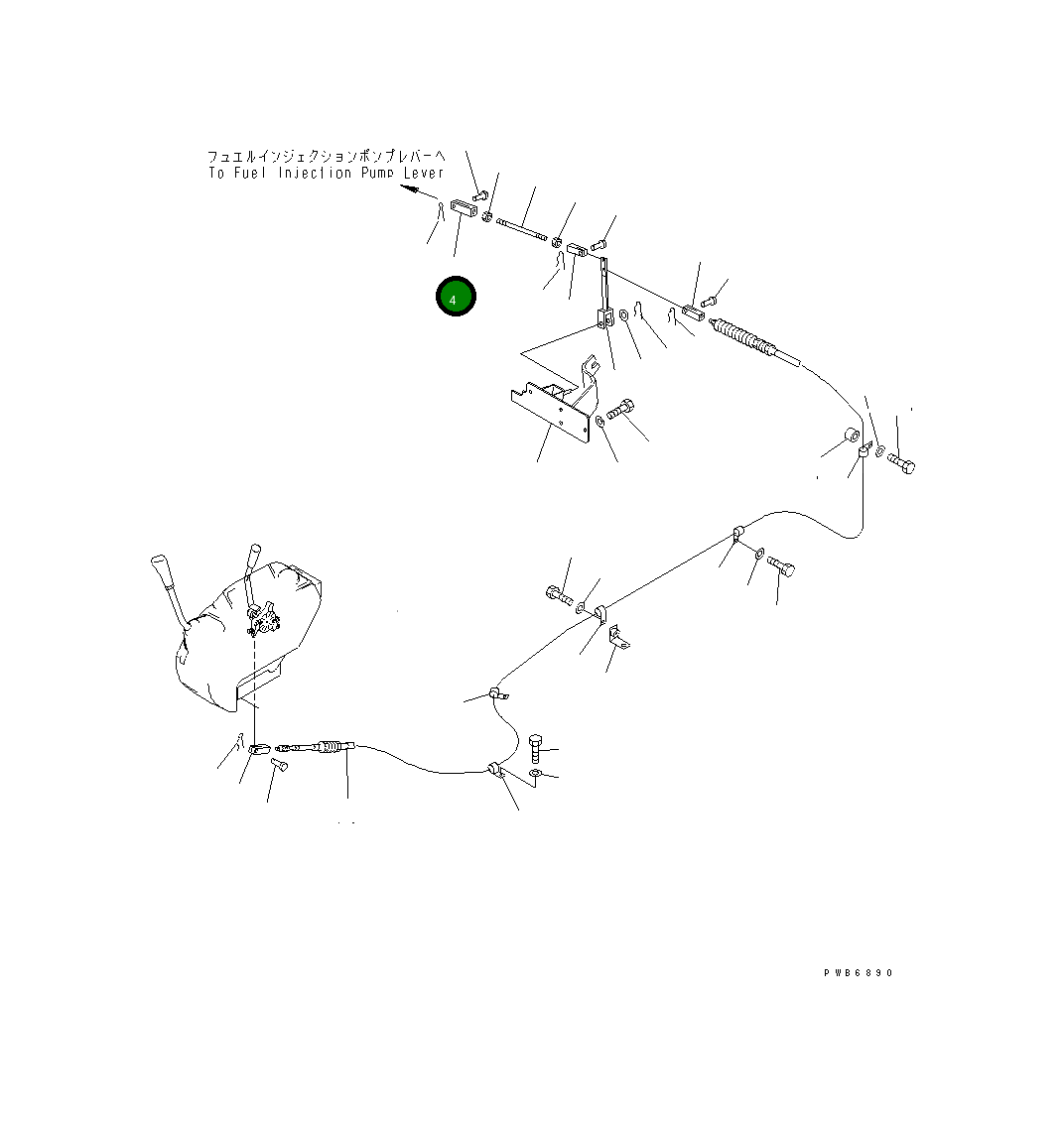 Вилка 207-43-51420 Komatsu