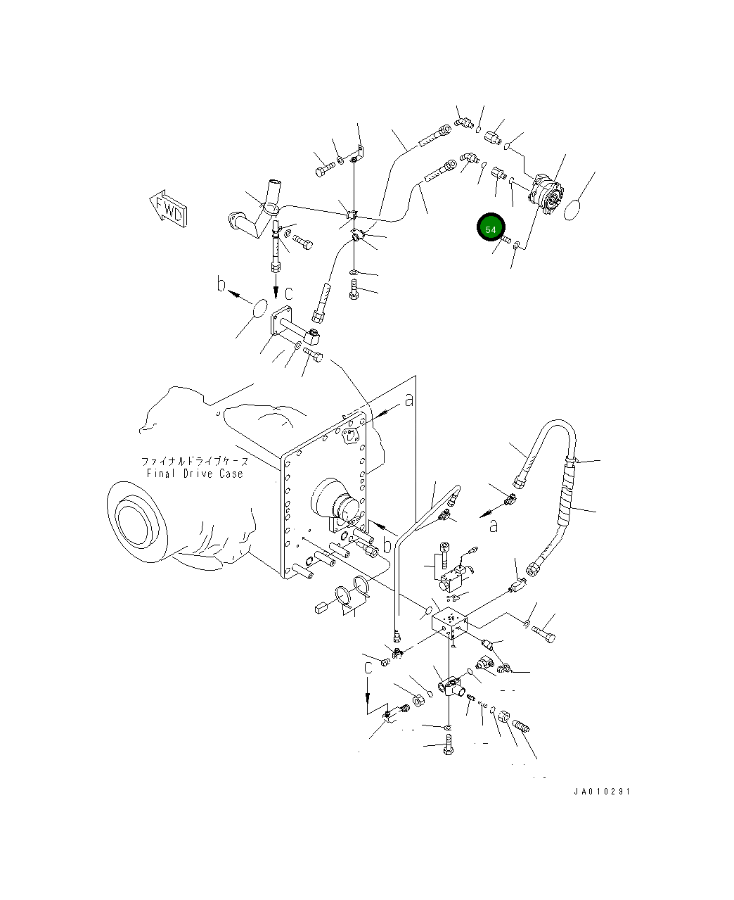 Адаптер 43A-18-11970 Komatsu