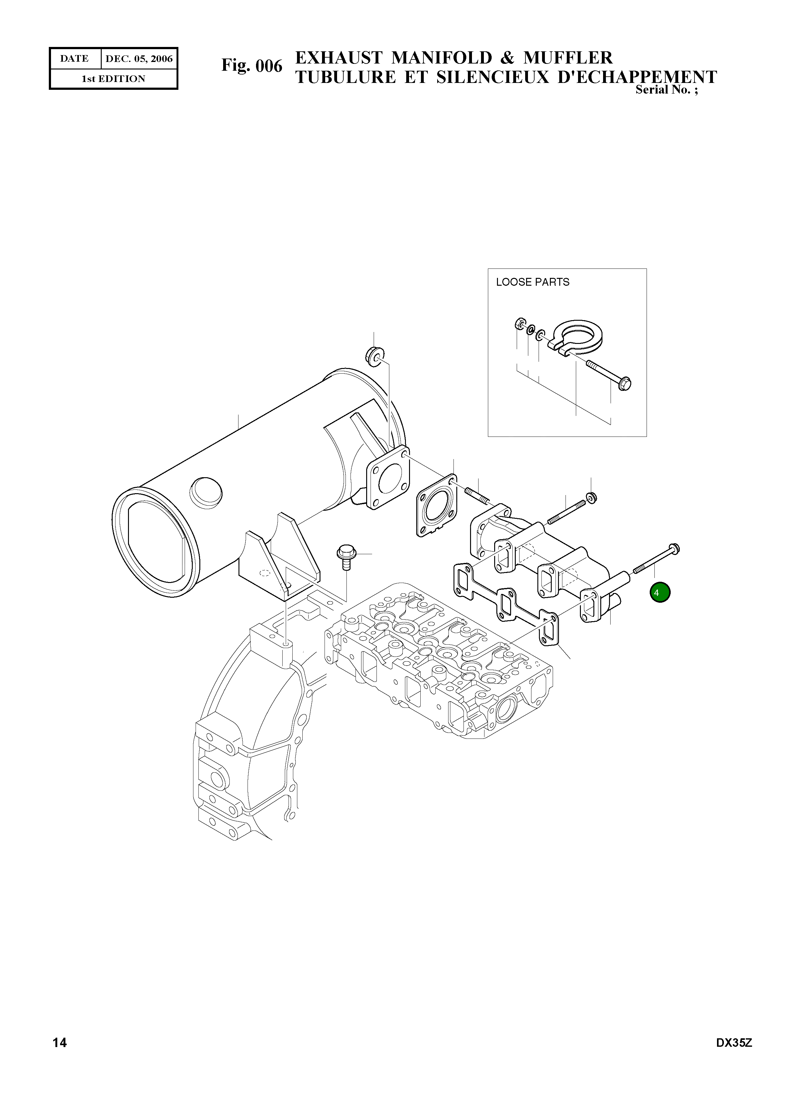 Болт M8X80 2.120-00855 Komatsu