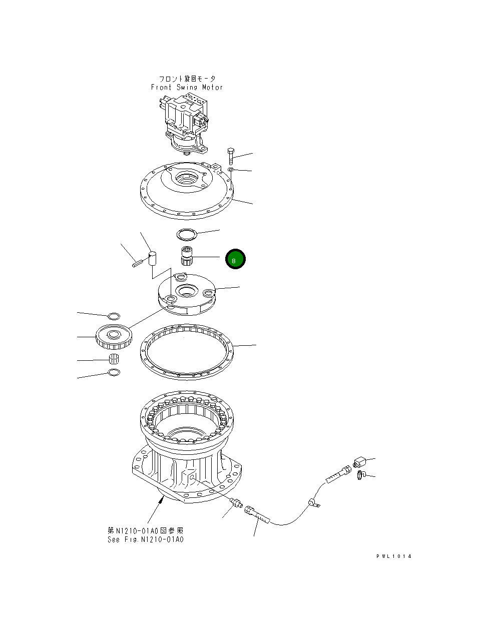 Вал 209-26-71122 Komatsu