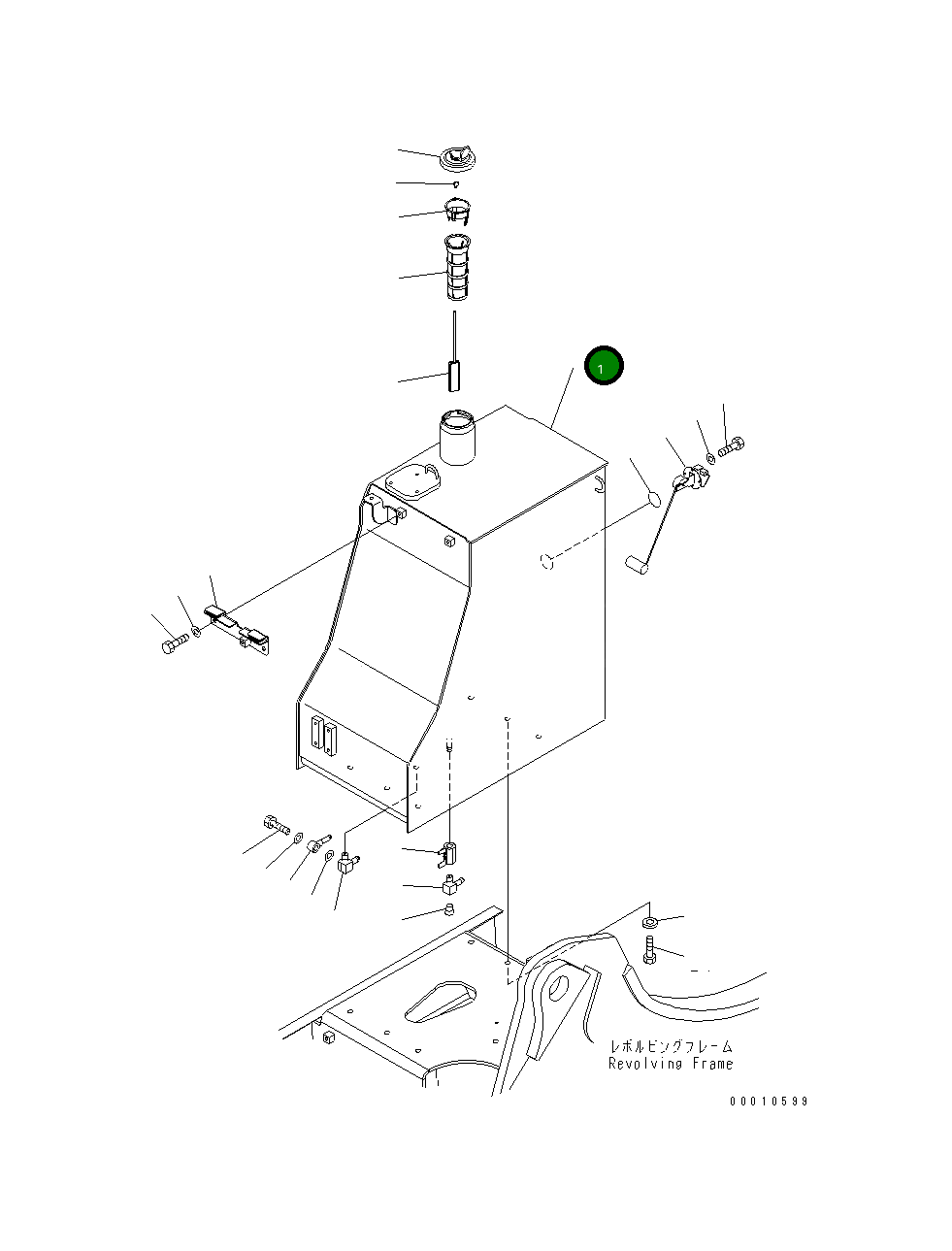 Бак 22U-04-81312 Komatsu