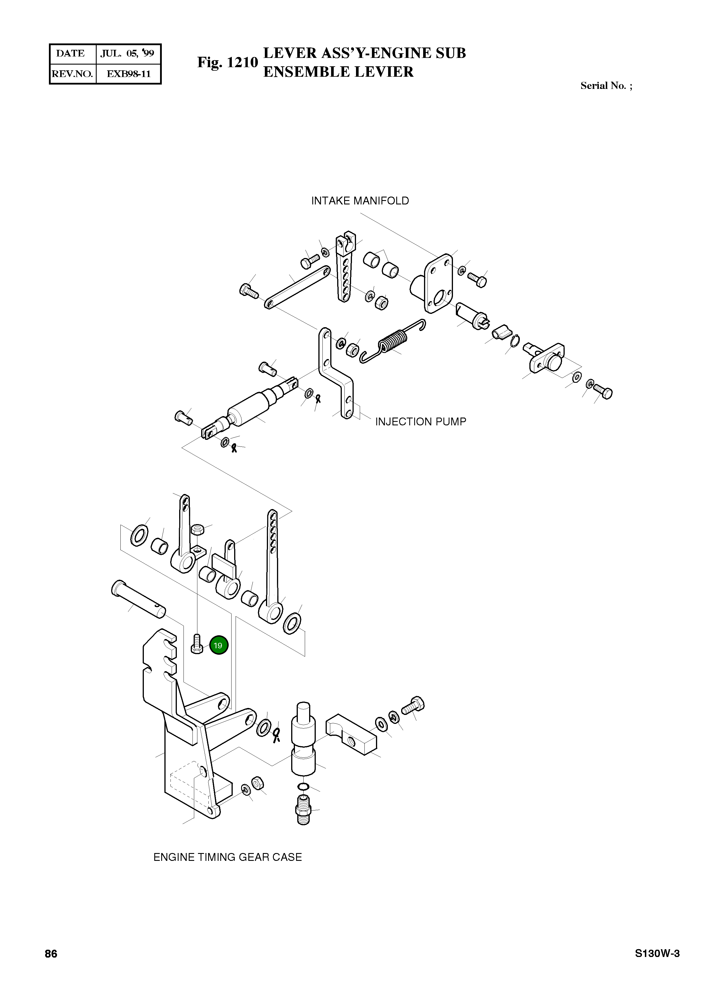 Болт M8X1.25X30 2120-1499 Komatsu
