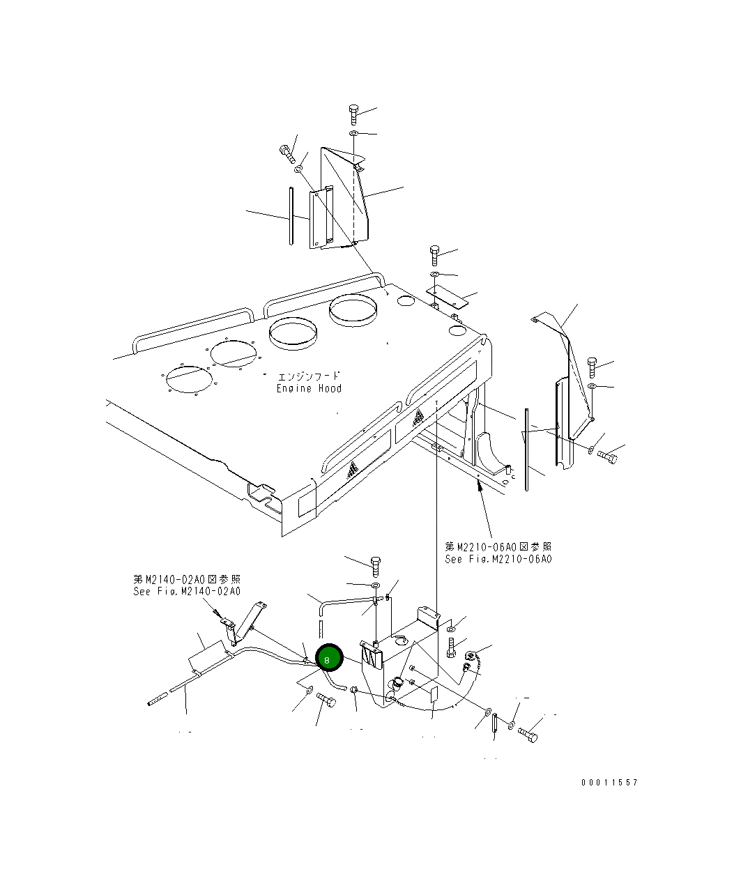Бак 198-03-71812 Komatsu