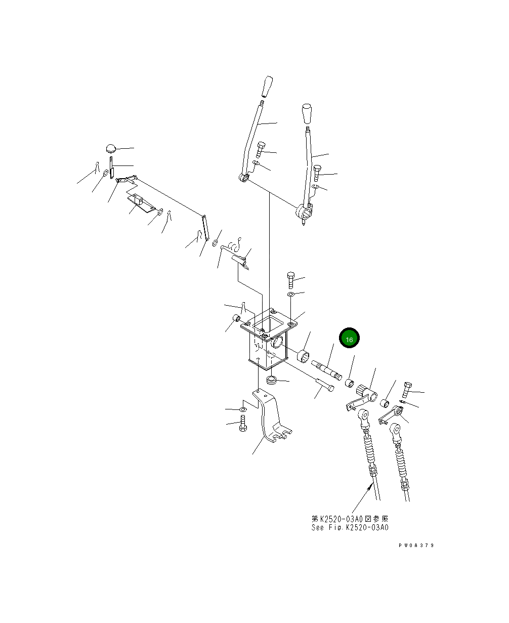 Вал 124-960-5550 Komatsu