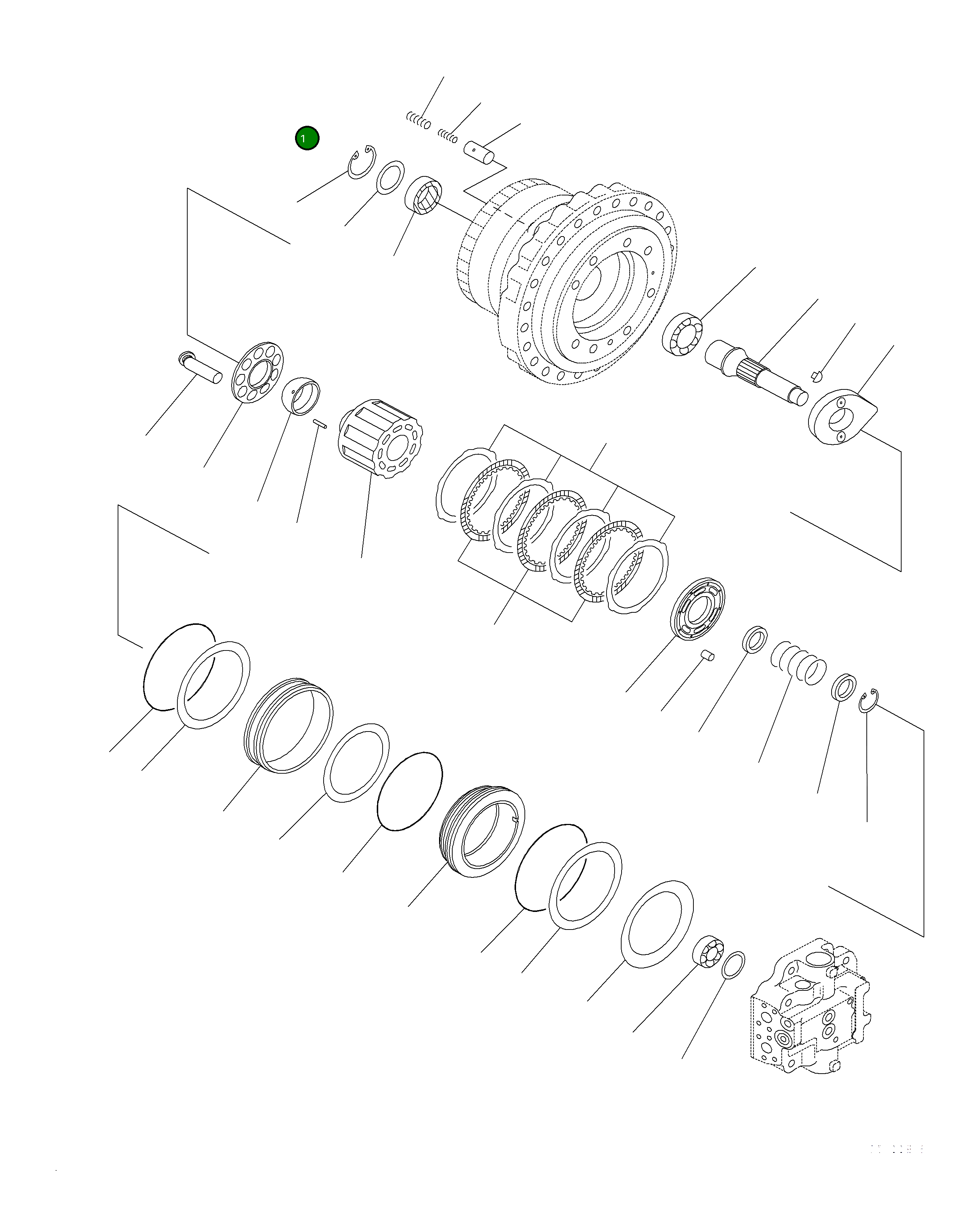 Вал 708-8H-32130 Komatsu