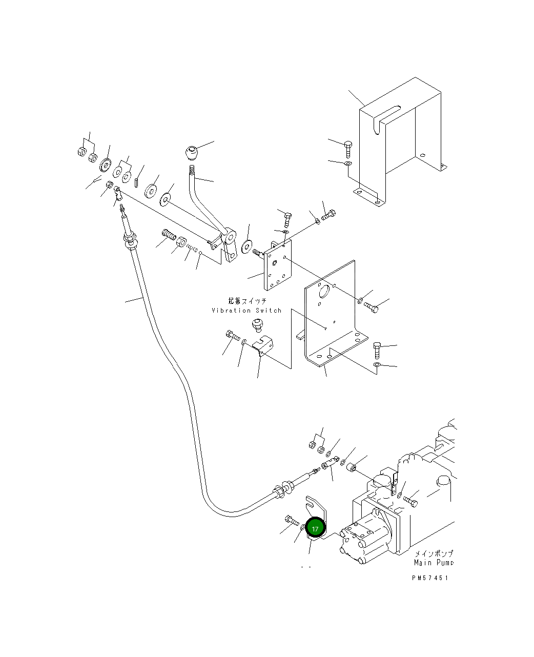 Вал 273-70-63150 Komatsu
