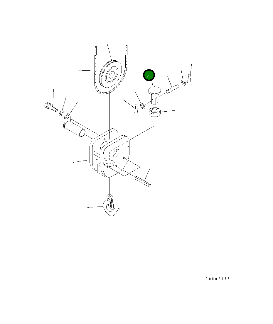 Вал MH511-4057900 Komatsu