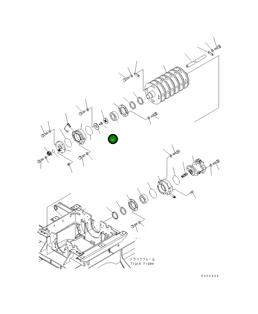 Вал 8298-70-2420 Komatsu