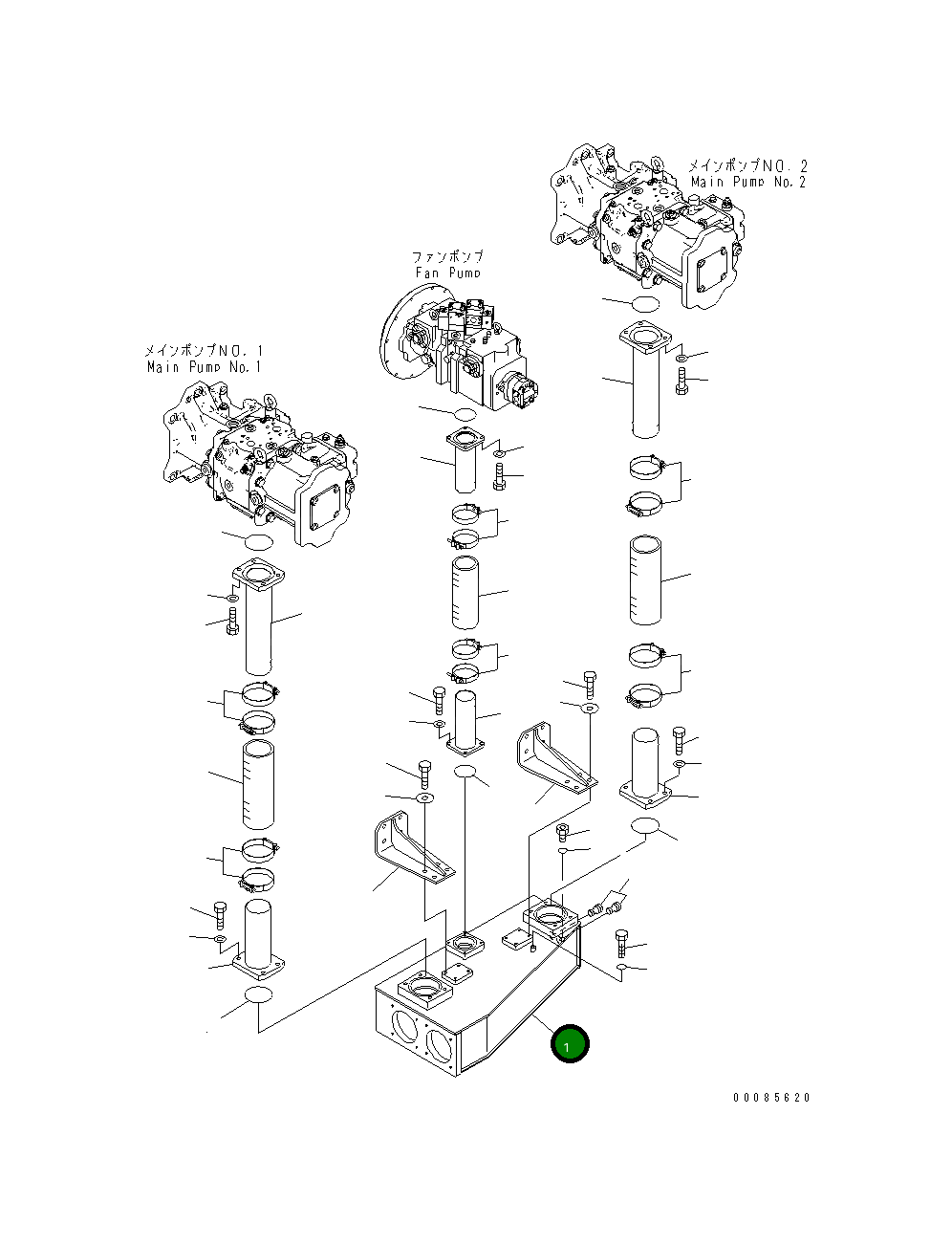 Бак 21T-60-32113 Komatsu